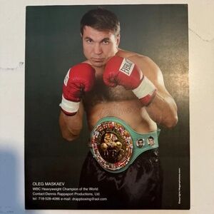 Signed Oleg Maskaev Poster | WBC Heavyweight Champion | Black Frame Included